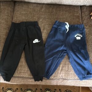 Nike and Old Navy Kids Jogger Pants Set - Black and Blue